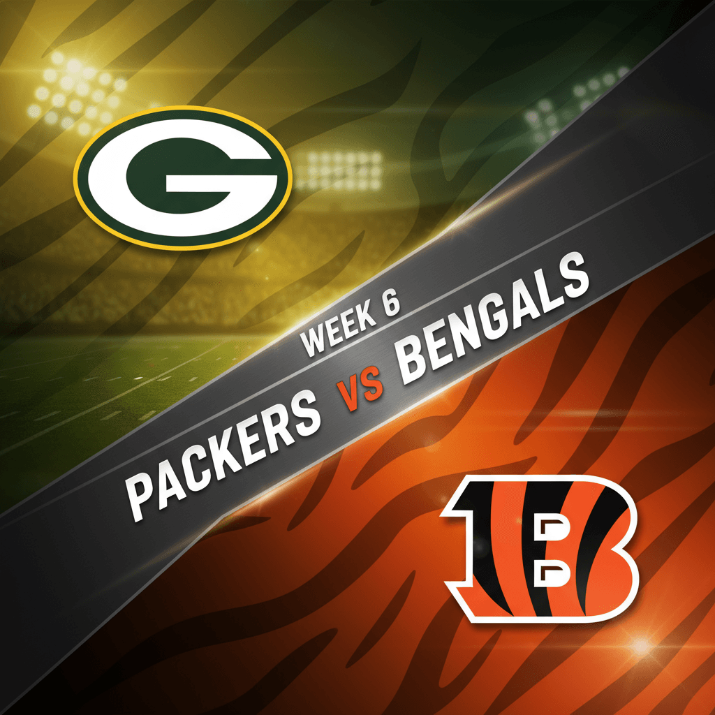 Green Bay Packers vs Cincinnati Bengals – Week 6, 2025 NFL Season