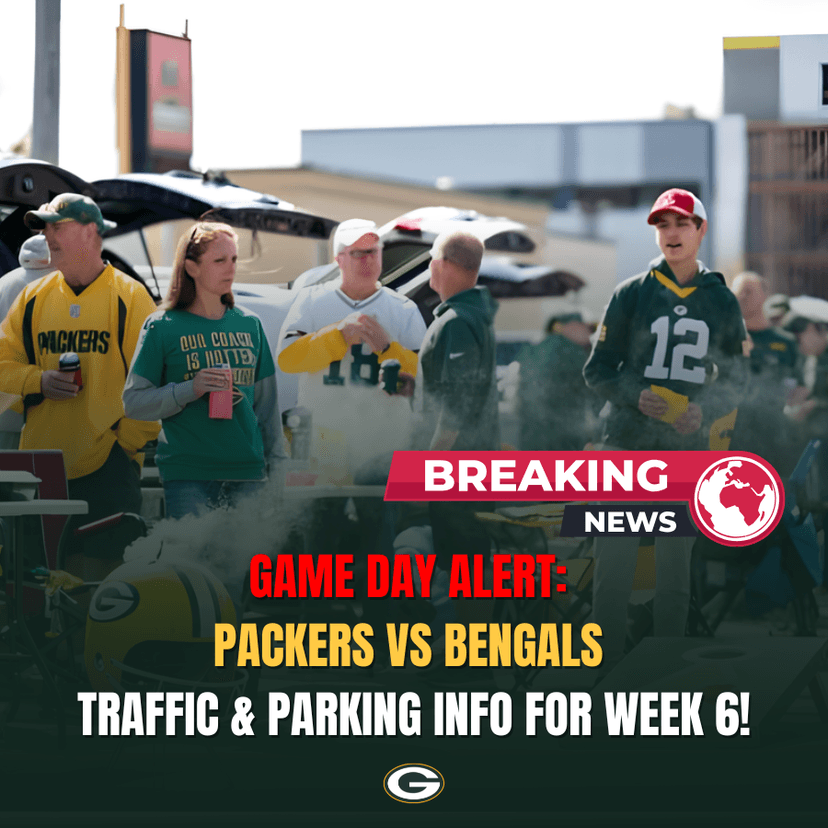Game Day Traffic Guide: Green Bay Packers vs Cincinnati Bengals – Week 6, NFL 2025