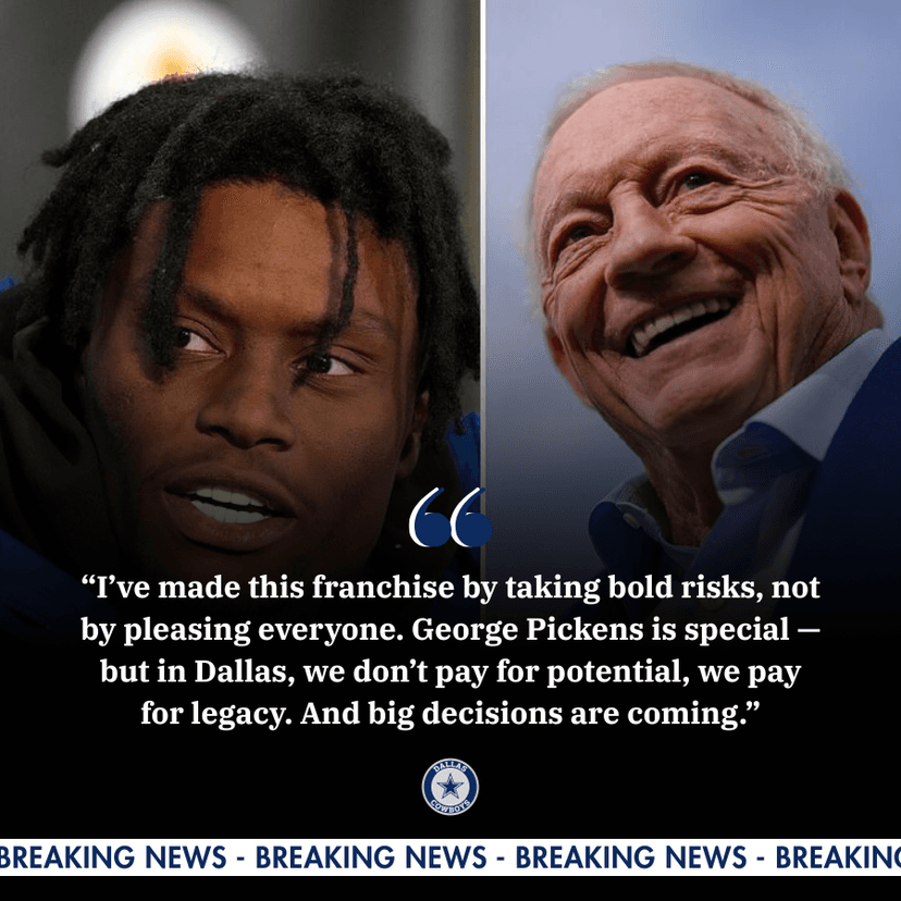 Cowboys Owner Jerry Jones Breaks Silence on George Pickens’ Contract Future — “Big Decisions Are Coming”