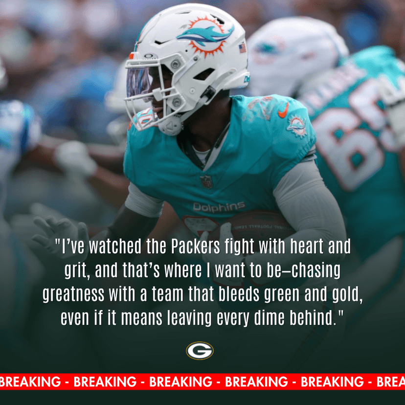 BREAKING NEWS: After Witnessing the Packers Crush the Bengals, a Dolphins Pro Bowl Star PLEADED to Join Green Bay — “I’ll Take Less Money, Just Get Me There!”