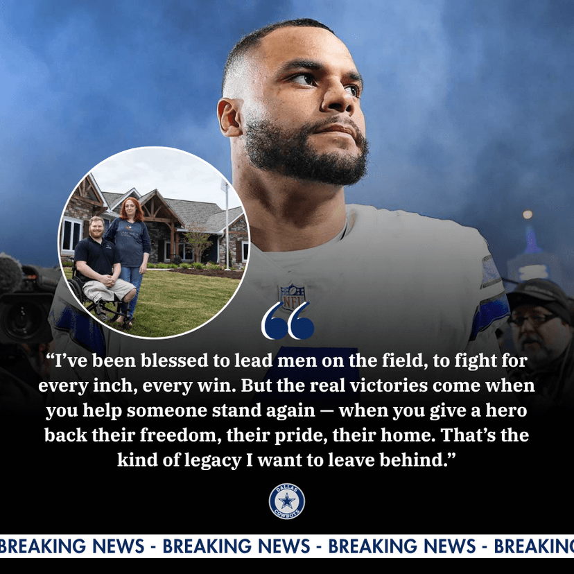Dak Prescott Builds Homes, Not Just Comebacks — Cowboys Star Donates 8 Smart Houses to Wounded Veterans Ahead of Veterans Day