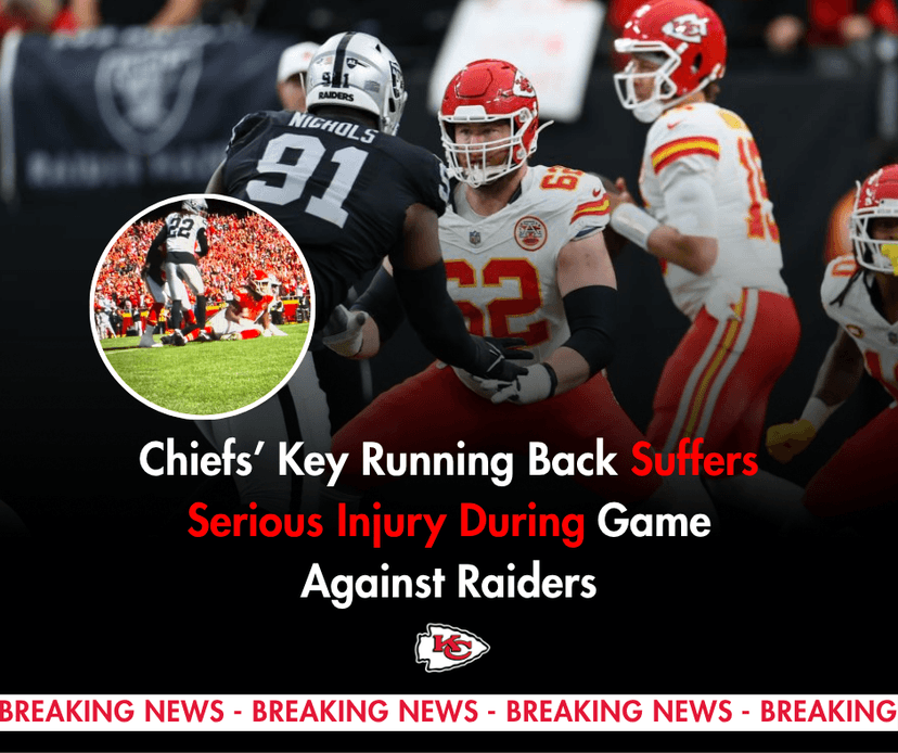 Breaking News: Chiefs’ Key Running Back Suffers Serious Injury During Game Against Raiders