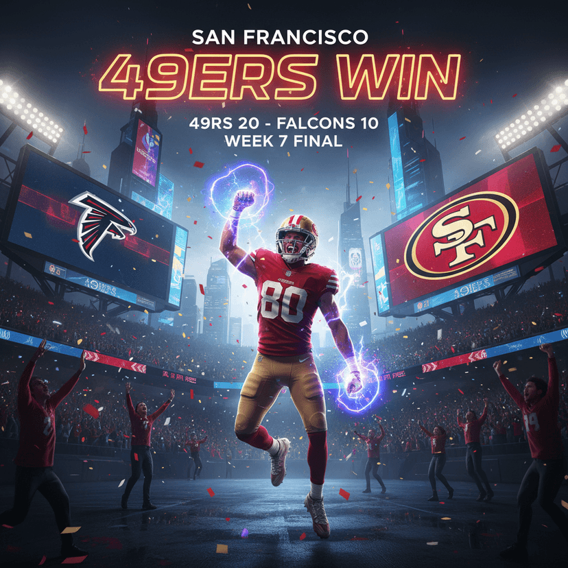 NFL Week 7 Recap: San Francisco 49ers Power Past Atlanta Falcons 20–10 at Levi’s Stadium