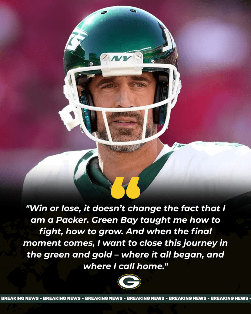 Aaron Rodgers Wants to Finish Career With Green Bay Packers: Emotional Story Before Big Game