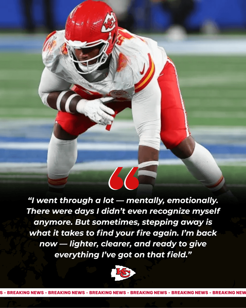 Chiefs' Rookie LT Will Return to Team After Absence - Fans Sympathize for This Reason
