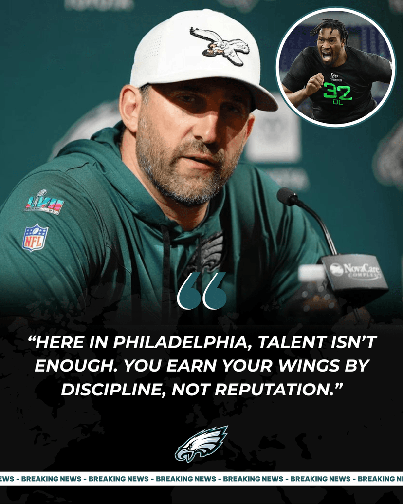 Eagles Rookie Benched for Disciplinary Violation — Hasn’t Played a Single Snap After Nick Sirianni’s Punishment