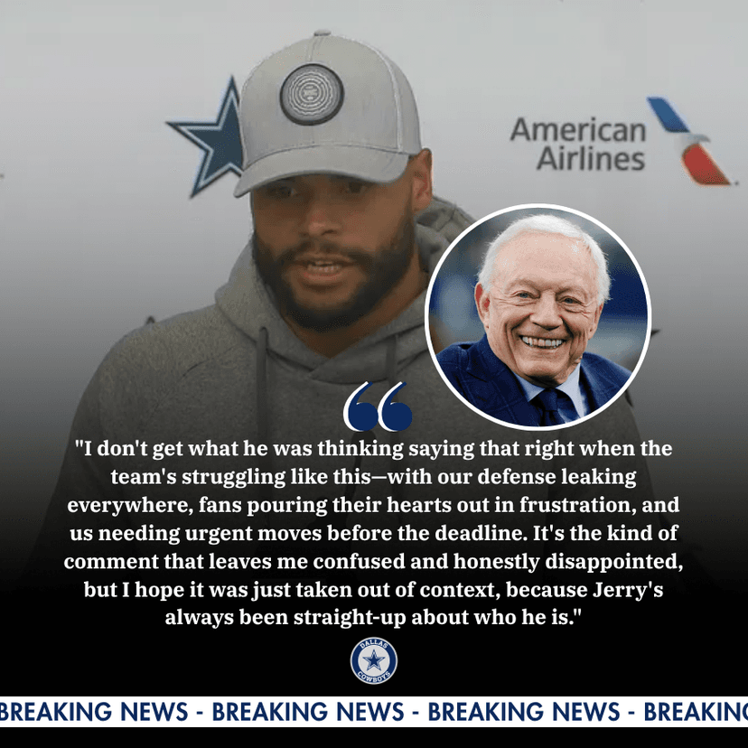 Jerry Jones Admits Cowboys Are Just a "Money Making Machine" – Abandoning a Bad Defense to Chase a $100 BILLION Oil Rush?! Fans Are Furious, Dak Speaks Out!