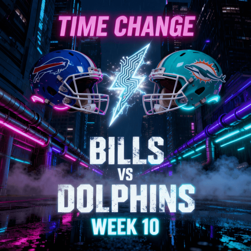TIME UPDATE: BILLS vs DOLPHINS Week 10 - Hard Rock Stadium temporarily closed due to white powder being spread on the field - Management is verifying the incident