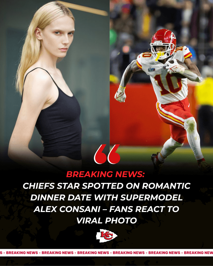 Chiefs Star Spotted on Romantic Dinner Date with Supermodel Alex Consani – Fans React to Viral Photo
