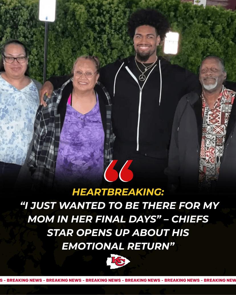 Josh Simmons Breaks Silence: “I Just Wanted to Be There for My Mom in Her Final Days” – Chiefs Star Opens Up About His Emotional Return