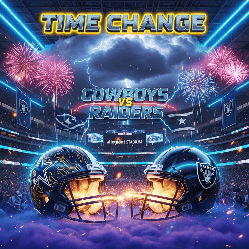 TIME UPDATE: Cowboys vs Raiders Week 11 at Allegiant Stadium as NFL Adds Marshawn Kneeland Memorial