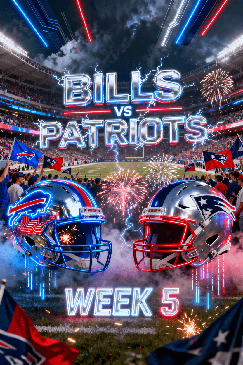 🔥💙❤️ BILLS MAFIA, IT’S TIME TO RALLY — BUFFALO TAKES ON THE PATRIOTS IN WEEK 5! 🏈🔥