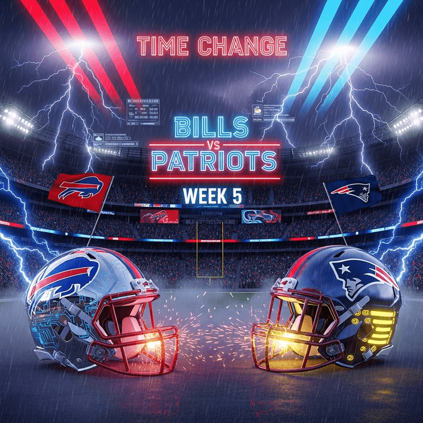 Time Change - Bills vs Patriots – Week 5 Game Information