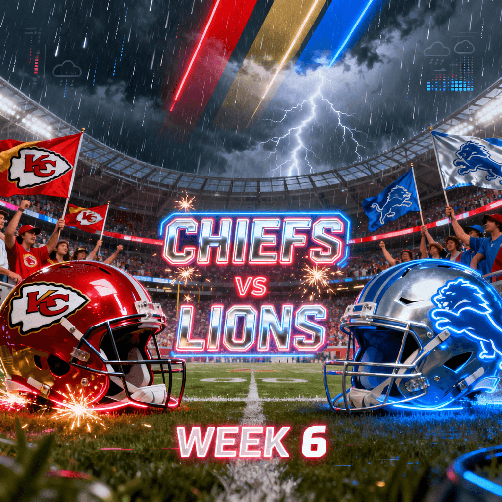 📺 How to Watch: Chiefs vs Lions — Week 6