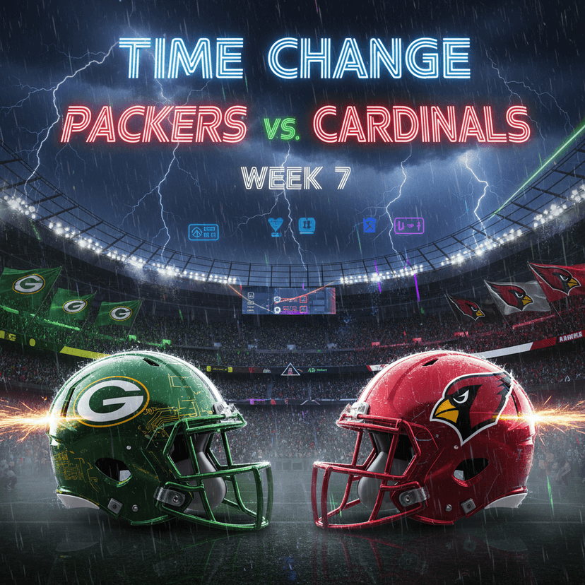 🔥 TIME CHANGE ALERT: Packers vs Cardinals Kickoff May Be Rescheduled Due to Charlie Kirk Memorial at State Farm Stadium! ⚠️💚❤️🏈