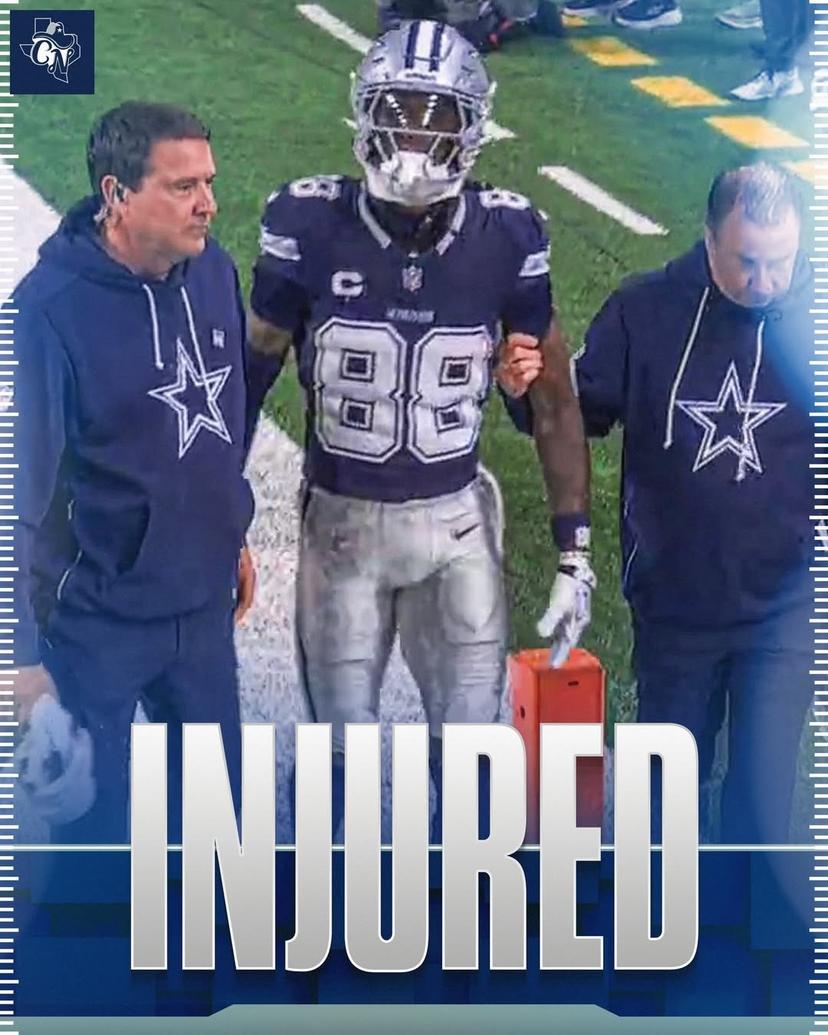 Cowboys Rocked as CeeDee Lamb Exits After Violent Head Impact vs. Lions