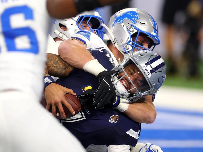 Lions Sack Dak in End Zone, But Officials Wipe Out Safety in Stunning Reversal