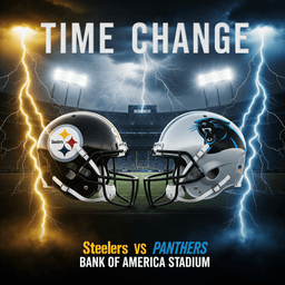 TIME UPDATE: Steelers vs Panthers - Preseason Week 3 at Bank of America Stadium