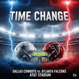 TIME UPDATE: Dallas Cowboys vs. Atlanta Falcons - Preseason Week 3 Clash at AT&T Stadium