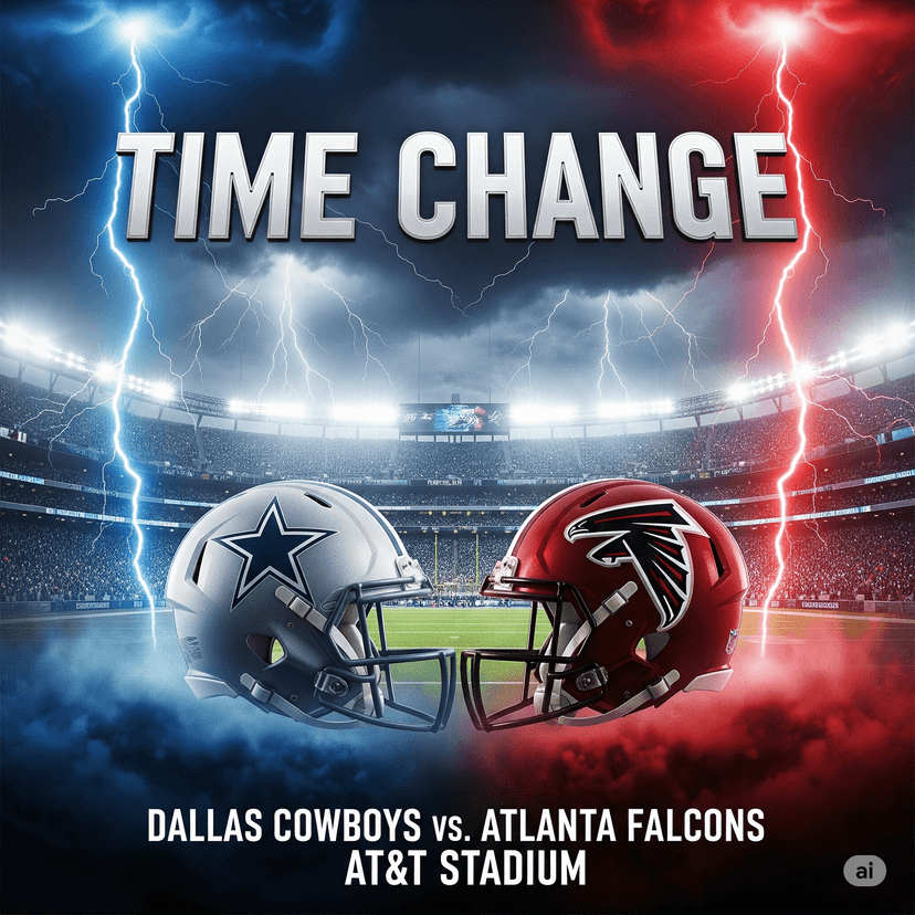 TIME UPDATE: Dallas Cowboys vs. Atlanta Falcons - Preseason Week 3 Clash at AT&T Stadium