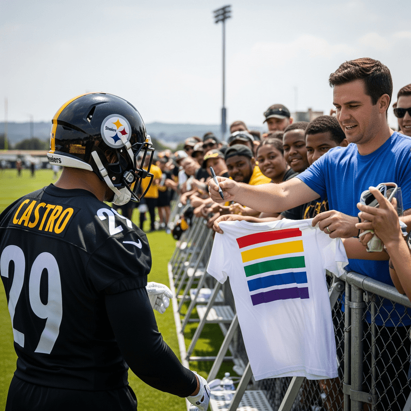 Steelers Rookie Refuses to Sign Rainbow Flag Jersey, Gets Cut on the Spot