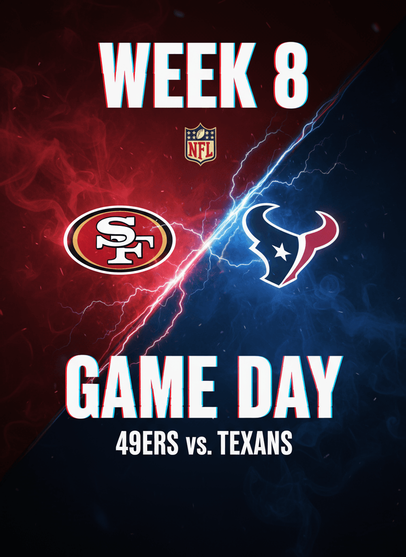  Week 8 Showdown: The Faithful Are Ready — 49ers Aim to Dominate the Texans in Houston