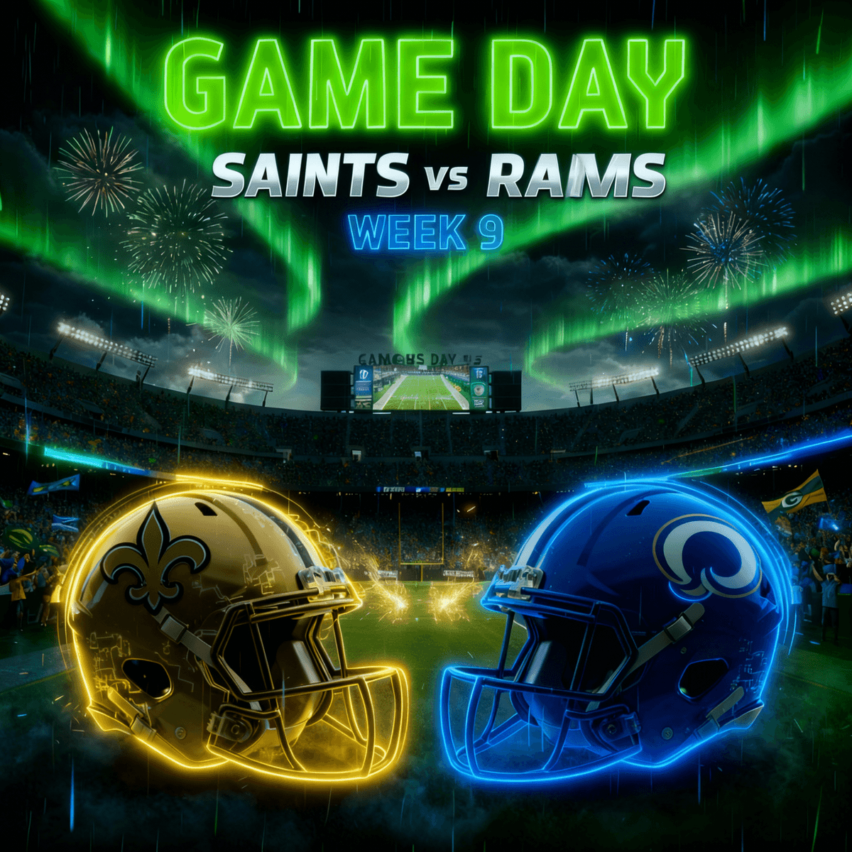 WEEK 9 GAME PREVIEW: NEW ORLEANS SAINTS VS LOS ANGELES RAMS