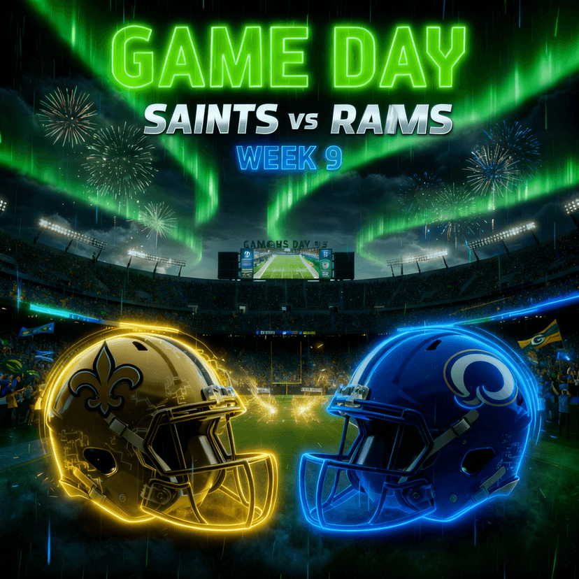 WEEK 9 GAME PREVIEW: NEW ORLEANS SAINTS VS LOS ANGELES RAMS