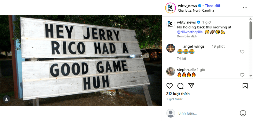 Charlotte Restaurant Trolls Cowboys Owner Jerry Jones After Rico Dowdle’s Stellar Revenge Game