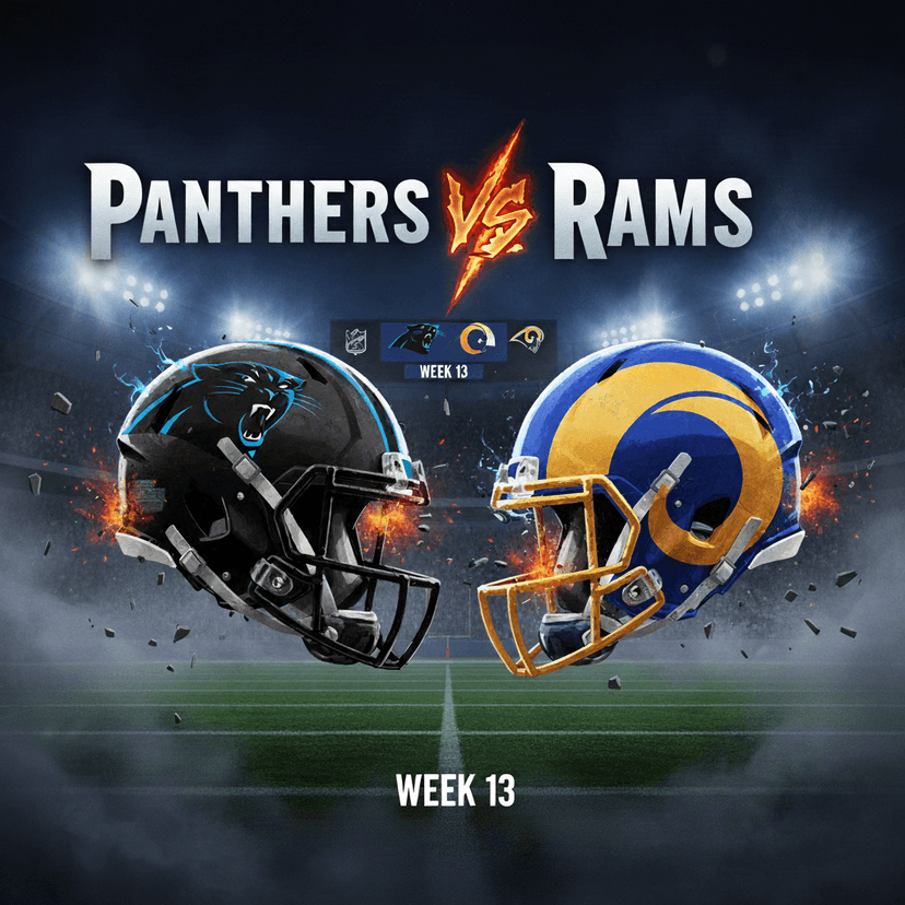 EVERYTHING YOU NEED TO KNOW ABOUT THE CAROLINA PANTHERS VS LOS ANGELES RAMS – WEEK 13 NFL 2025