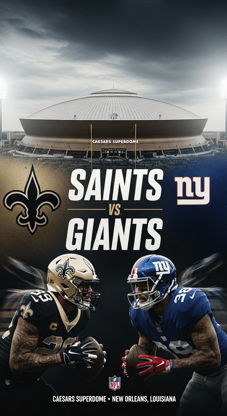 Week 5 NFL 2025 - New Orleans Saints vs New York Giants