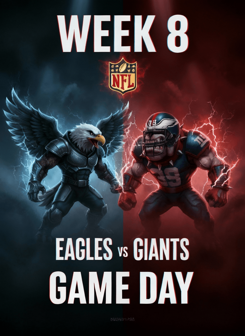 WEEK 8 SHOWDOWN: Eagles Soar for Glory — Philadelphia Ready to Crush the Giants at Home!