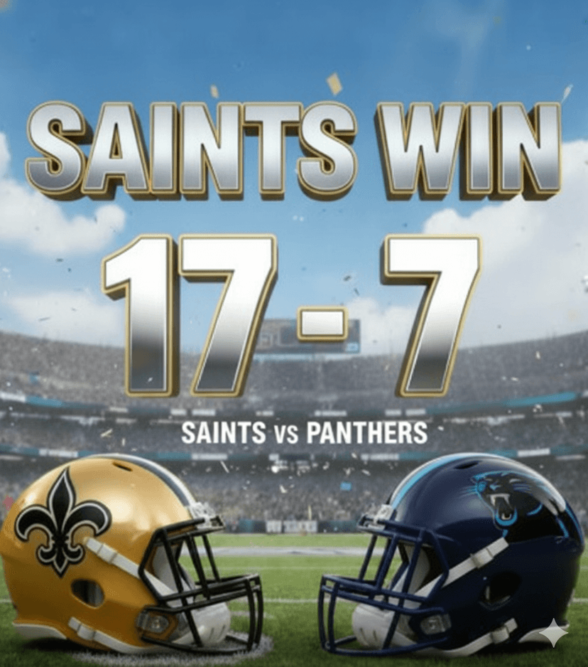 ⚜️ Saints Rise Again: Defeat Panthers 17-7 in Charlotte as Defense Dominates and Bryce Young Crumbles