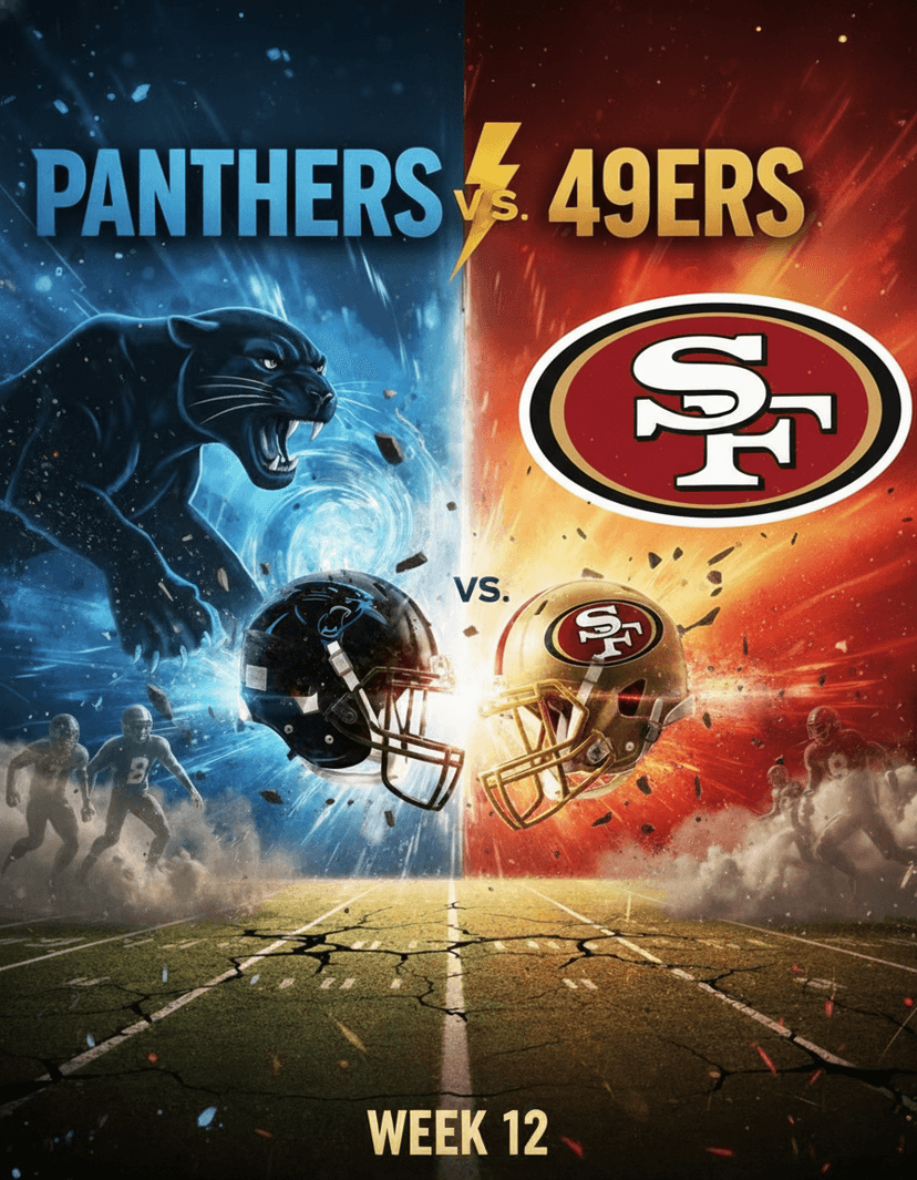 🐾 Carolina Panthers vs San Francisco 49ers – ALL YOU NEED TO KNOW FOR MONDAY NIGHT SHOWDOWN (WEEK 12 NFL 2025)