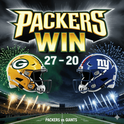 🧀 Packers defeat Giants 27–17 at MetLife Stadium