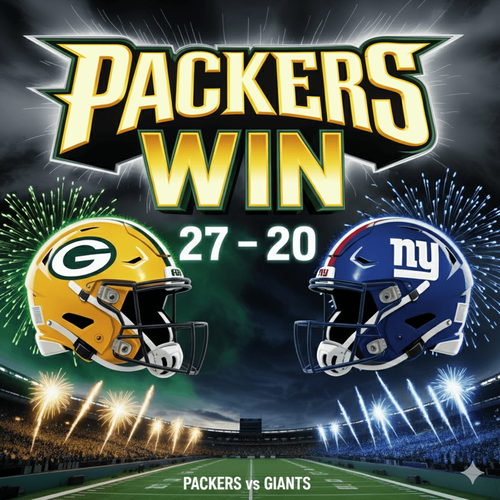🧀 Packers defeat Giants 27–17 at MetLife Stadium