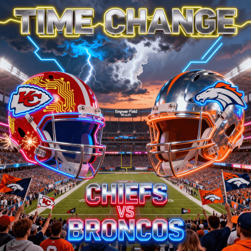 TIME UPDATE: Chiefs vs Broncos Week 11 At Mile High As NFL Adds Marshawn Kneeland Memorial