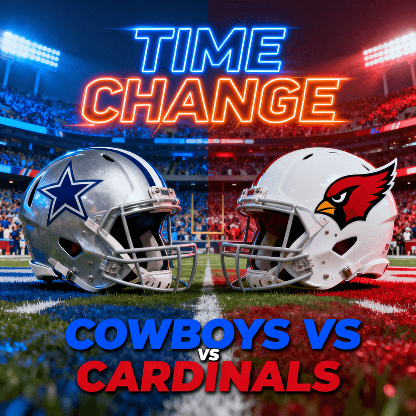 TIME UPDATE: Cowboys vs Cardinals Week 9 — Due to Hurricane Melissa Moving Toward the New York Area