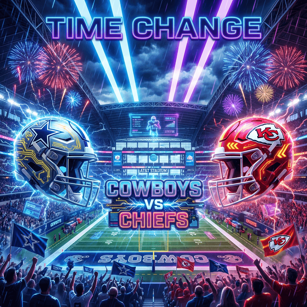Time Change In Week 13: Cowboys vs Chiefs Adjusts Around A “White Thanksgiving”