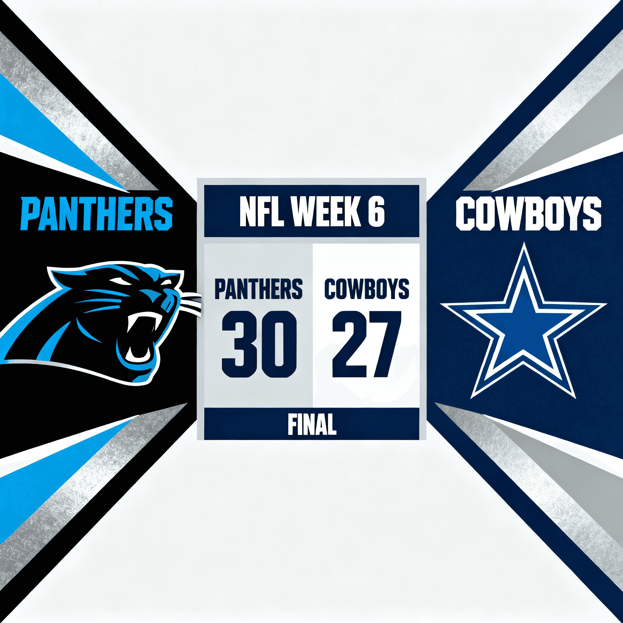 Carolina Panthers 30 – Dallas Cowboys 27: A Thrilling Battle and the Controversial Field Goal in the Final 3 Seconds
