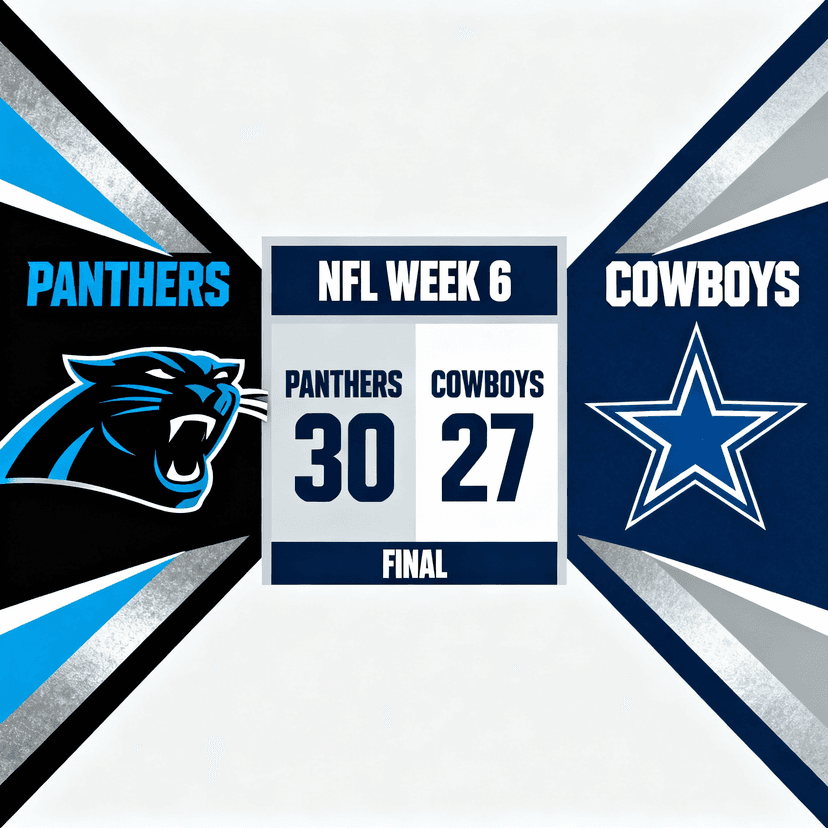 Carolina Panthers 30 – Dallas Cowboys 27: A Thrilling Battle and the Controversial Field Goal in the Final 3 Seconds