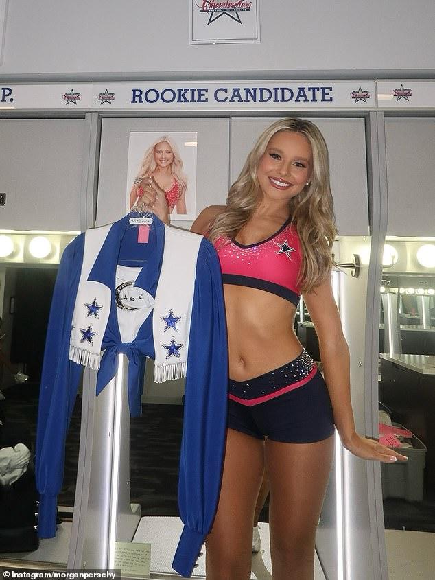 Perschy announced she made the squad on July 20 and is one of six rookies to make the cut