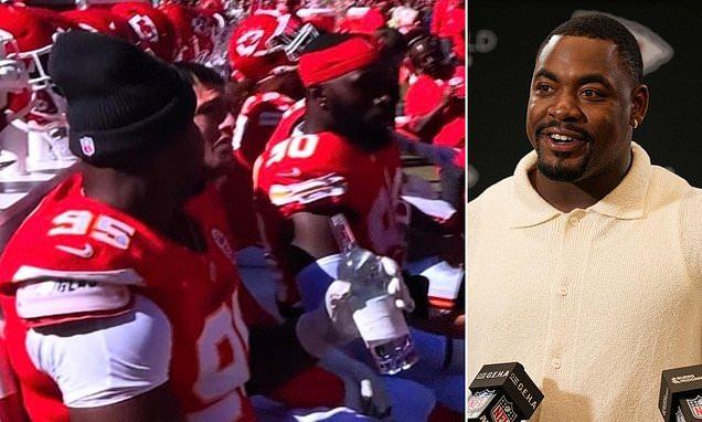 Chiefs star Chris Jones sparks social media frenzy as he's spotted drinking  mystery liquid on sidelines | Daily Mail Online