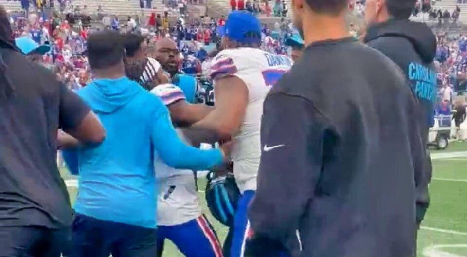 Dion Dawkins & A'Shawn Robinson Nearly Started An All-Out Brawl After  Bills-Panthers Game [VIDEO] - NewsBreak