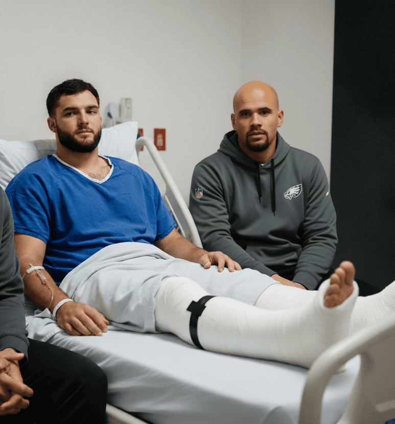Eagles Defender Zack Baun Visits Giants RB Cam Skattebo, Reveals Emotional Hospital Conversation