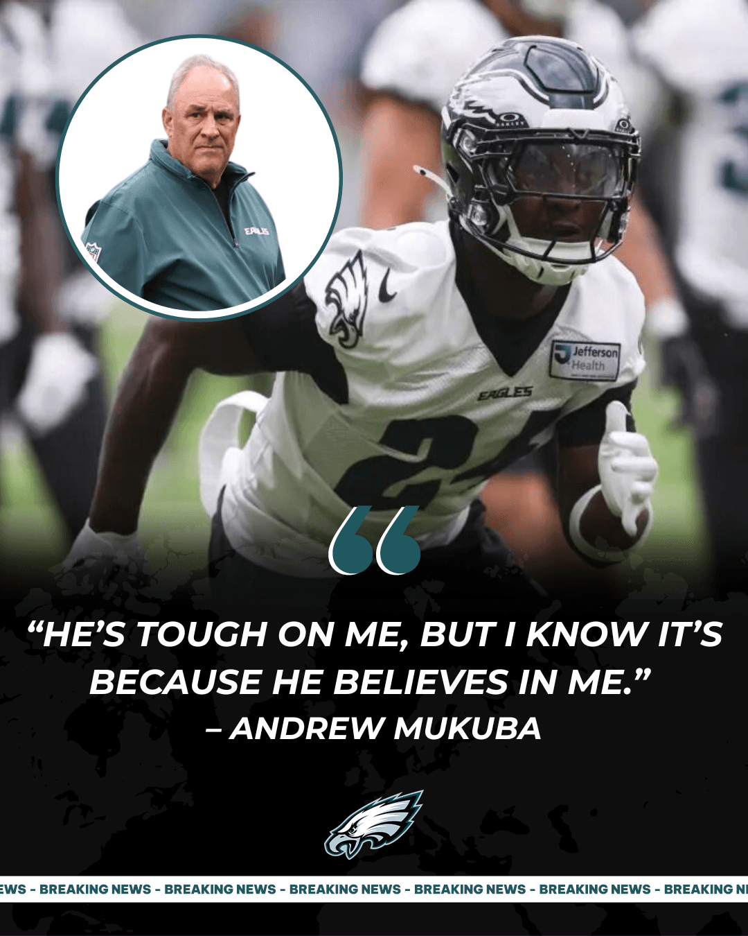 Steel and Heart: The Unspoken Bond Between Vic Fangio and Andrew Mukuba