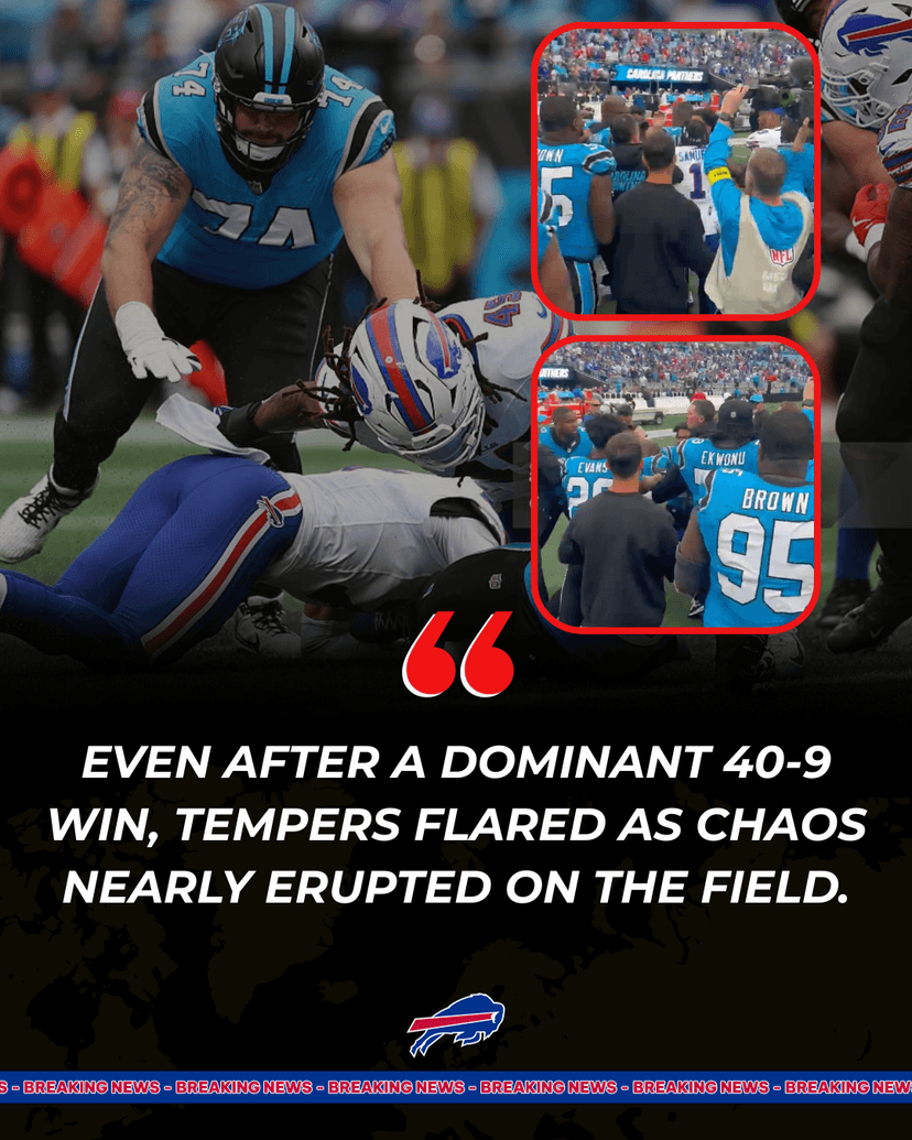 Postgame Chaos: Bills Lineman Sparks Violent Scuffle After Panthers Win