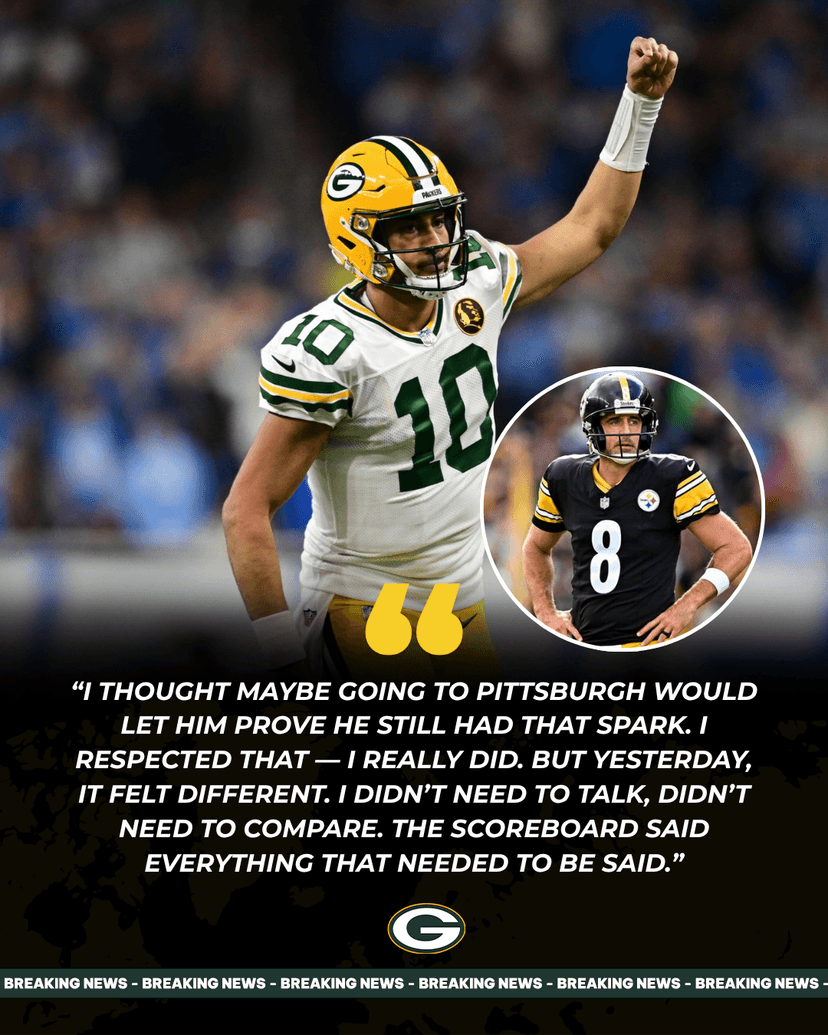 BREAKING NEWS: Jordan Love Challenges Aaron Rodgers as Packers Overtake Steelers - Fans Surprised by This Quote