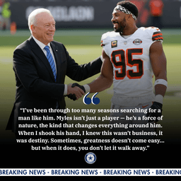 Myles Garrett Shakes Hands with Jerry Jones – Is This a Shocking Twist for the Dallas Cowboys?