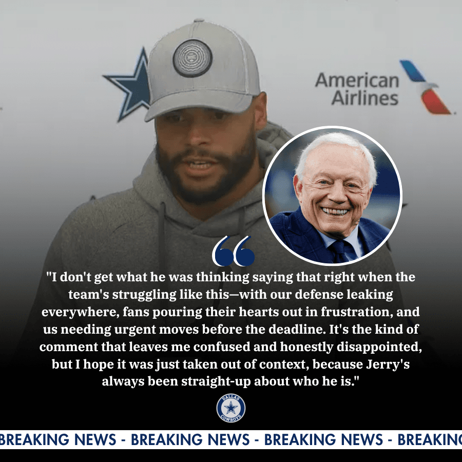 Jerry Jones Admits Cowboys Are Just a "Money Making Machine" – Abandoning a Bad Defense to Chase a $100 BILLION Oil Rush?! Fans Are Furious, Dak Speaks Out!
